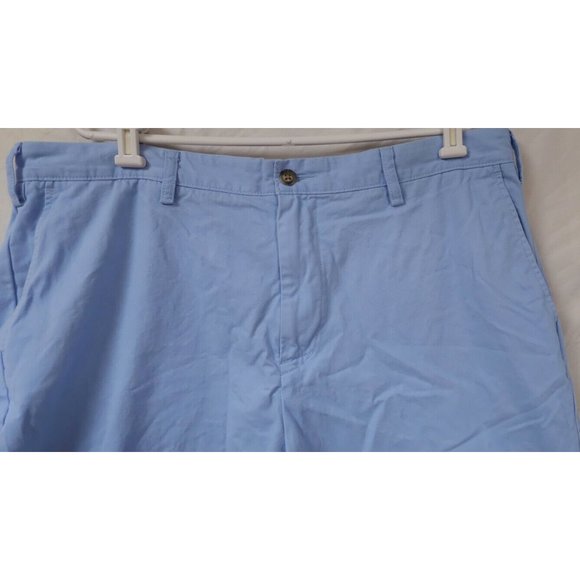Nautica Mens 40 Blue The Deck Classic Fit Flat Front Chino Khaki Shorts - Picture 4 of 13